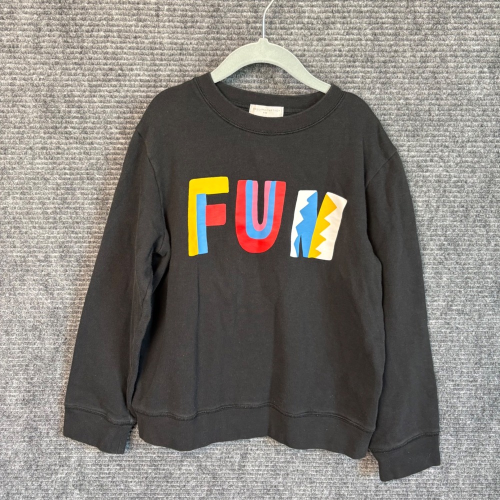 Stella McCartney Kids Fun Graphic Sweatshirt Black Size 10 Years